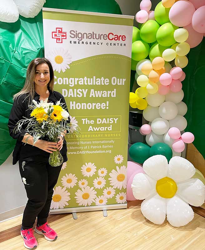 Bridget Castillo, SignatureCare Emergency Center DAISY Award winner 