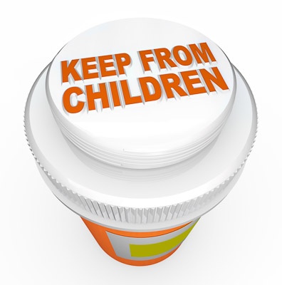 child-proof medicine bottle top - keeping medicine away from children